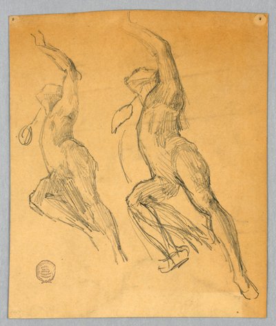 ヌード図の 2 つのスケッチ 作： Francis Augustus Lathrop