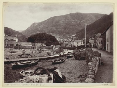 リンマス、岸壁からの村、186094。 作： Francis Bedford