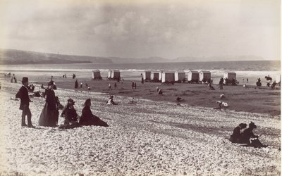 ペンサーン ビーチ、1870 年代。 作： Francis Bedford