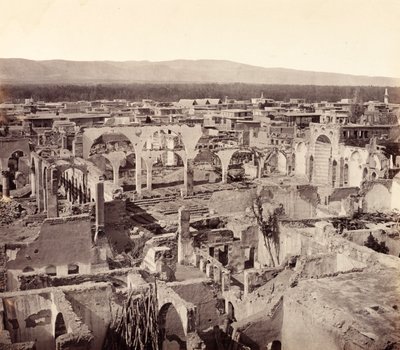 ダマスカス、ギリシャ教会跡を示すキリスト教地区の遺跡 作： Francis Bedford