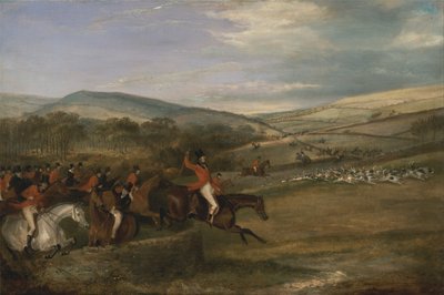 バークレー・ハント 1842年フル・クライ 作： Francis Calcraft Turner
