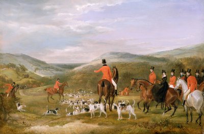 バークレーハント、1842年：出会い 作： Francis Calcraft Turner