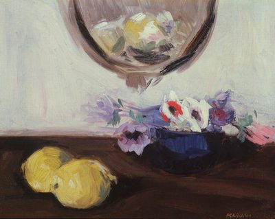 アネモネとレモン 作： Francis Campbell Boileau Cadell