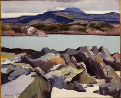 ベン・モア、上からPort Beag na Sligeanach（キャンバスに油彩） 作： Francis Campbell Boileau Cadell