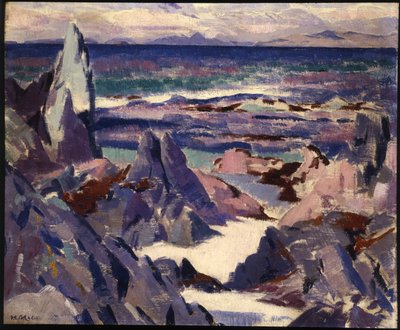 カテドラルロック、ラム、イオナ（キャンバスに油彩） 作： Francis Campbell Boileau Cadell