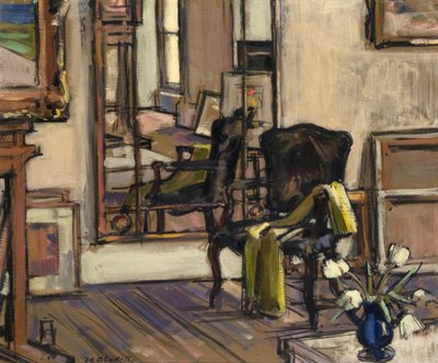 インテリア、リージェントテラス、エジンバラ、1932-33 作： Francis Campbell Boileau Cadell