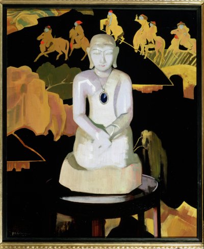 仏（黒と金）c.1929-30 作： Francis Campbell Boileau Cadell
