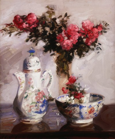 ファミーユローズコーヒーポット 作： Francis Campbell Boileau Cadell