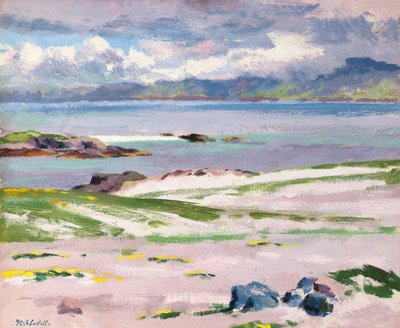 チョック・アード・アンライド、イオナ、1928年頃からマルに向かって（キャンバスに油彩） 作： Francis Campbell Boileau Cadell