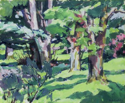 オーチンレック、エアシャーの木 作： Francis Campbell Boileau Cadell