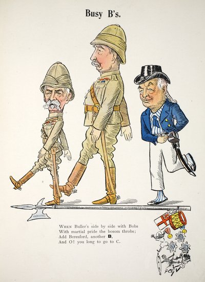 Busy B&39;s、Struwwelpeter Alphabetのイラスト、Harold Begbieによる詩（1871〜1929年） 作： Francis Carruthers Gould