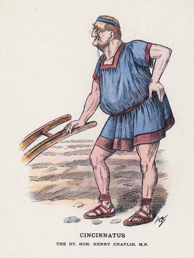 Cincinnatus, The Rt Hon Henry Chaplin (color litho) 作： Francis Carruthers Gould