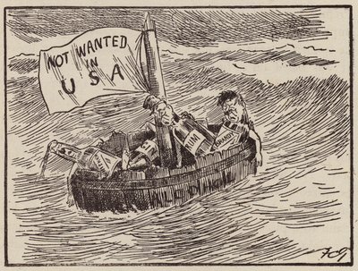 アメリカの禁酒法（リトグラフ） 作： Francis Carruthers Gould