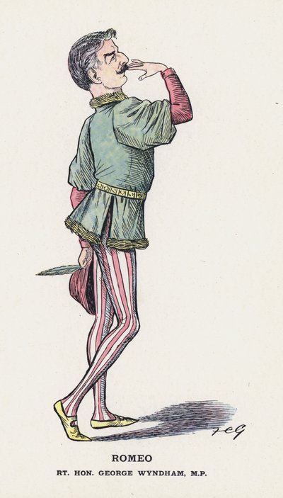 ロミオ、Rt.Hon George Wyndham（カラーリトグラフ 作： Francis Carruthers Gould