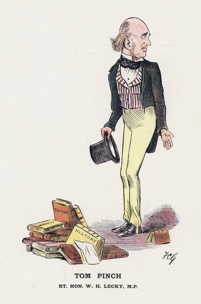 Tom Pinch, Rt Hon W H Lecky (カラーリトグラフ) 作： Francis Carruthers Gould
