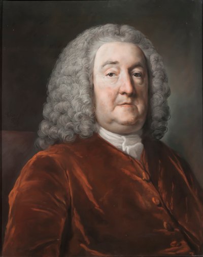 エドワードフルス卿の肖像、第1バロネット、1757年（紙にパステル） 作： Francis Cotes