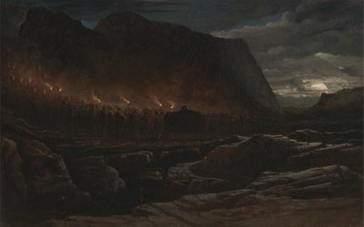 山の酋長の葬式 作： Francis Danby