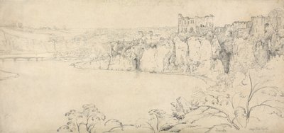 ワイ川沿いのチェプストウ城 作： Francis Danby