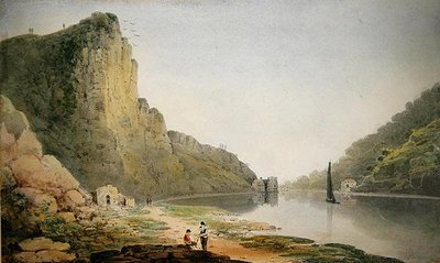 エイボン峡谷（水彩・紙） 作： Francis Danby