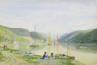 護岸の下からのエイボン渓谷 作： Francis Danby