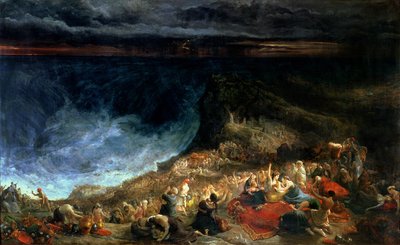 イスラエルの救出-ファラオと彼のホストは1825年に紅海で圧倒されました 作： Francis Danby
