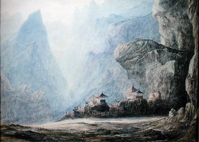 クリスティーナの行列」（水彩・紙） 作： Francis Danby