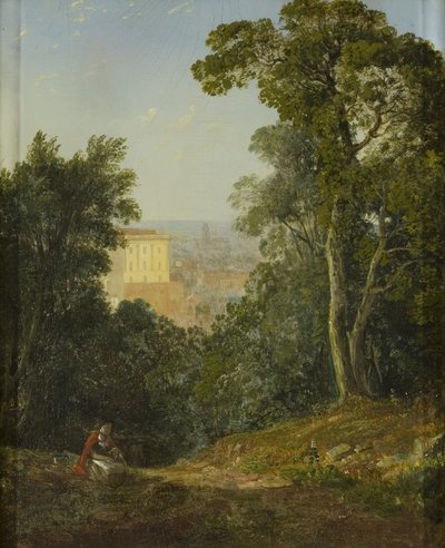 リー・ウッズからのブリストルの眺め、1822年頃（油彩・パネル 作： Francis Danby