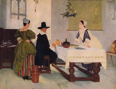 2つの火災の間、c1892、1938 作： Francis Davis Millet