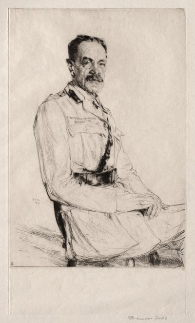 ジョン・エドワード・クーパー少将 作： Francis Dodd
