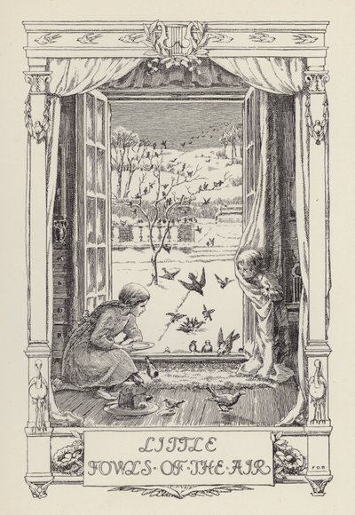 もうひとつの子供のための詩集空の小鳥たち（リトグラフ） 作： Francis Donkin Bedford