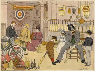 ベッドフォード・ブック・オブ・ショップアスレチック・アウトフィッター（カラーリトグラフ） 作： Francis Donkin Bedford