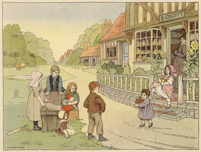 ベッドフォード・ブック・オブ・ショップパン屋（カラーリトグラフ） 作： Francis Donkin Bedford