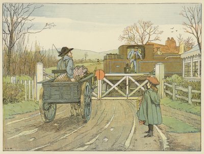 エンジンドライバー（カラーリトグラフ） 作： Francis Donkin Bedford