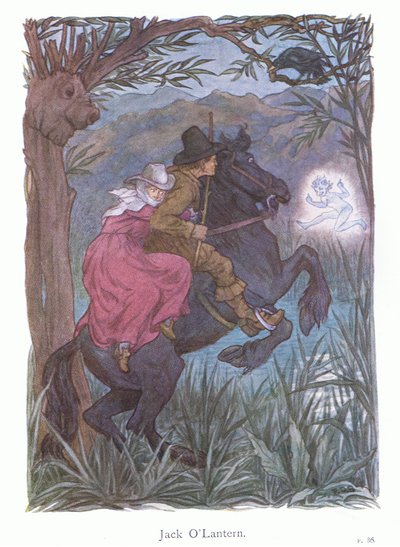 ジャック・オー・ランタン（カラーリトグラフ） 作： Francis Donkin Bedford