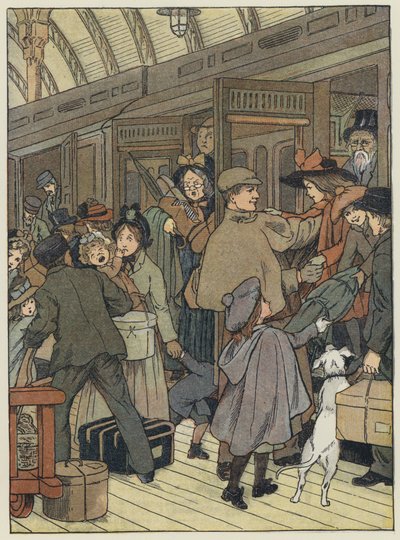 ロンドンロンドン・ターミナス（カラーリトグラフ） 作： Francis Donkin Bedford