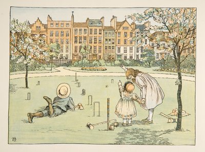 煙突掃除人』（『Four and Twenty Toilers』より）。1900年（カラーリトグラフ） 作： Francis Donkin Bedford