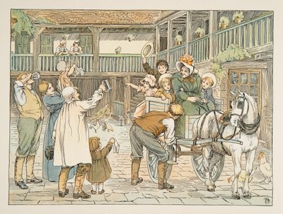 The Ostler, from Four and Twenty Toilers, pub.1900年（カラーリトグラフ） 作： Francis Donkin Bedford