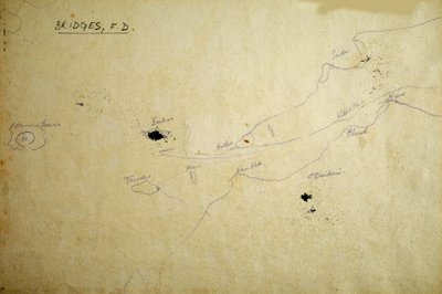 地図（紙にペン＆インク） 作： フランシス・ダブトン橋