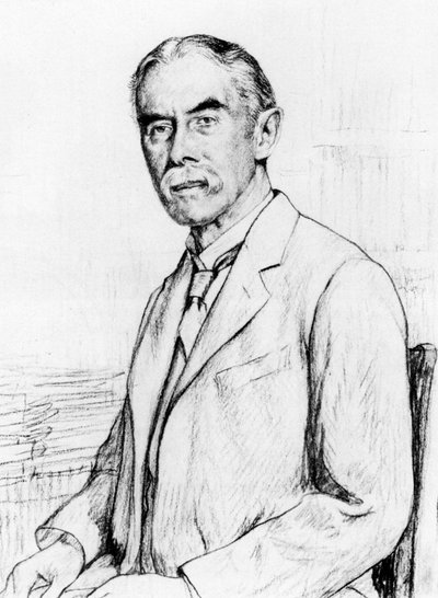 アルフレッドエドワードフーマンの肖像1859-1936 作： Francis Edgar Dodd