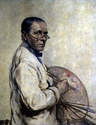 アーティストの肖像サー・ウィリアム・オーペン（1878-1931）c.1932（キャンバスに油彩） 作： Francis Edwin Hodge