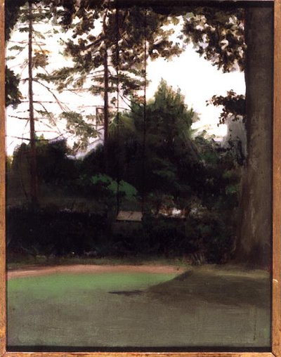 庭の一角」1890年頃（油彩・キャンバス） 作： Francis Foster