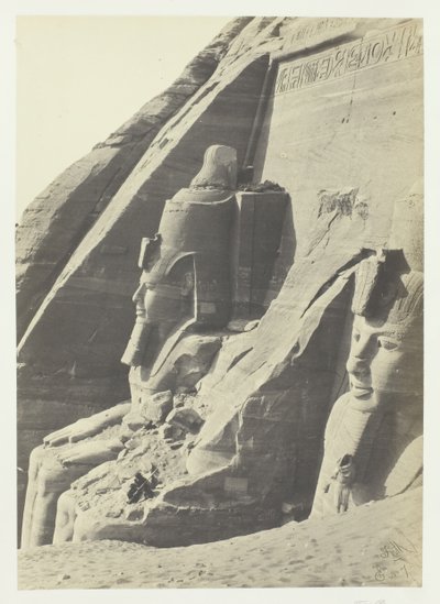 アボウ・シンベル、ヌビア、1857年。 作： Francis Frith