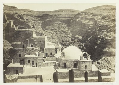 マル・サバ修道院、エルサレム近郊、1857年。 作： Francis Frith