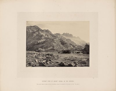 夕暮れのセルバル山遠景 作： Francis Frith