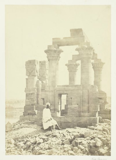 1857年、ヌビアのワディ・カーダシーでの早朝。 作： Francis Frith