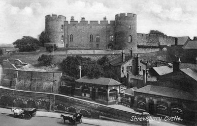 シュルーズベリー城、シュルーズベリー、シュロップシャー、c1900s-c1920s。 作： Francis Frith