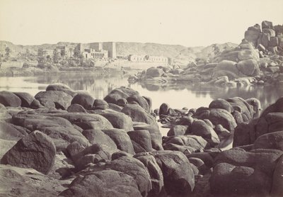 フィラエへのアプローチ、1857年。 作： Francis Frith