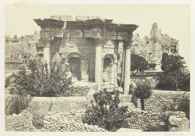 円形神殿、バールベック、1857 年。 作： Francis Frith