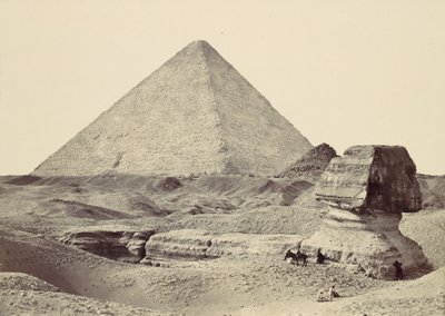 スフィンクスと大ピラミッド、ギーゼ、1857 年。 作： Francis Frith