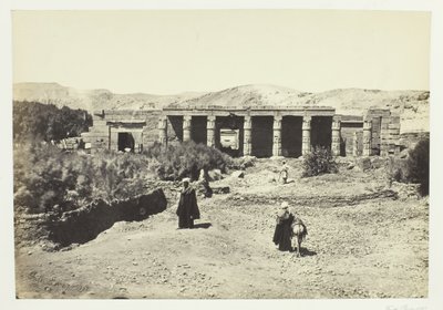 ゴルネ神殿、テーベ、1857年。 作： Francis Frith